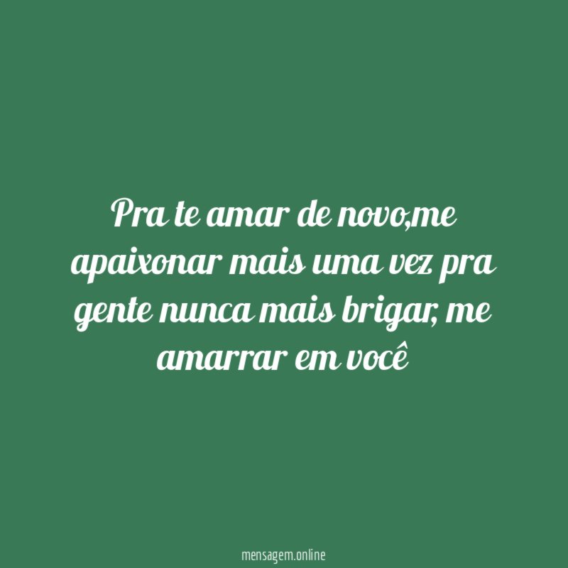 Pra te amar de novo