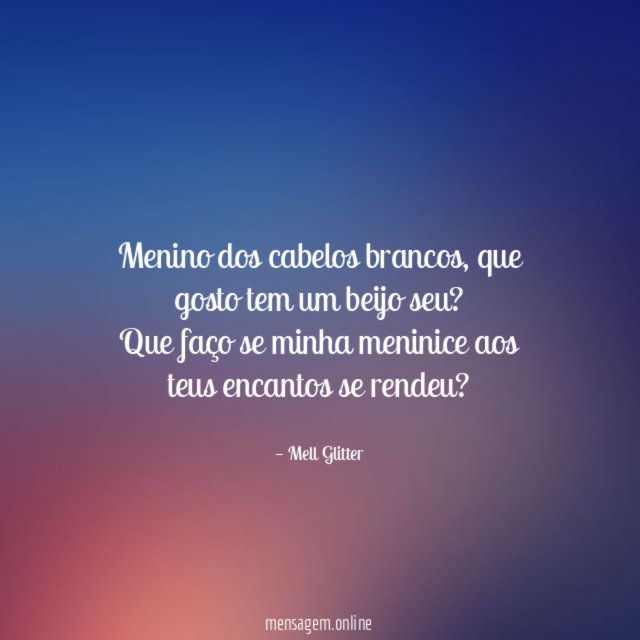 Menino dos cabelos brancos