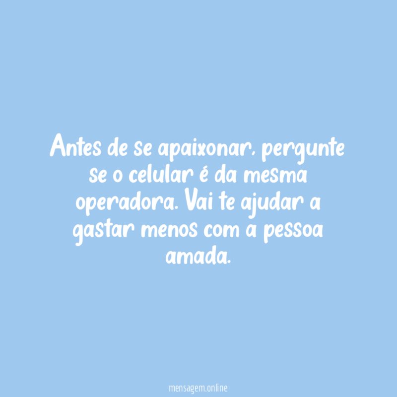 Antes de se apaixonar