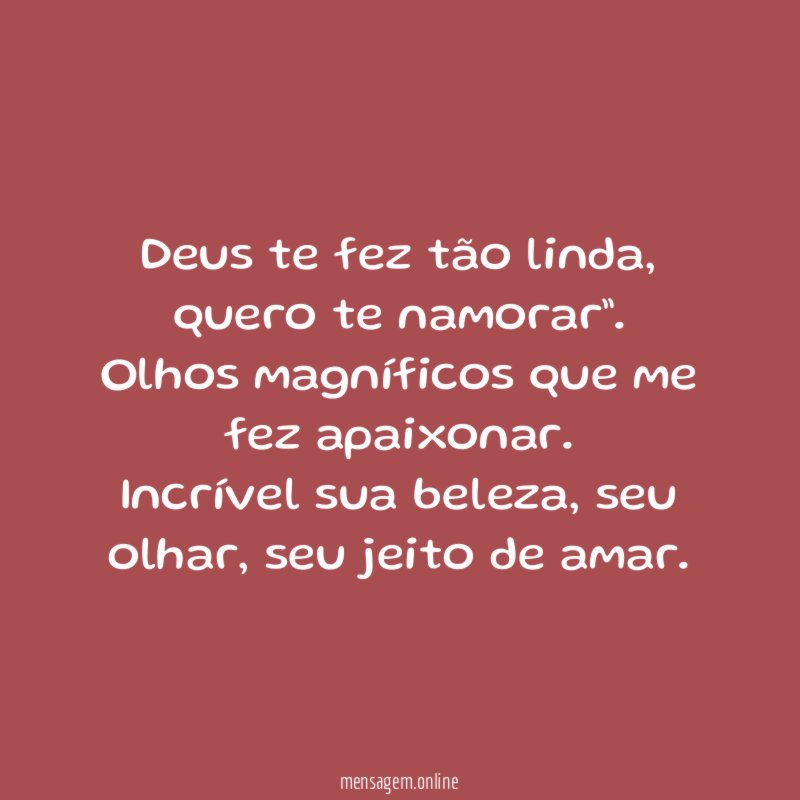 Deus te fez tão linda