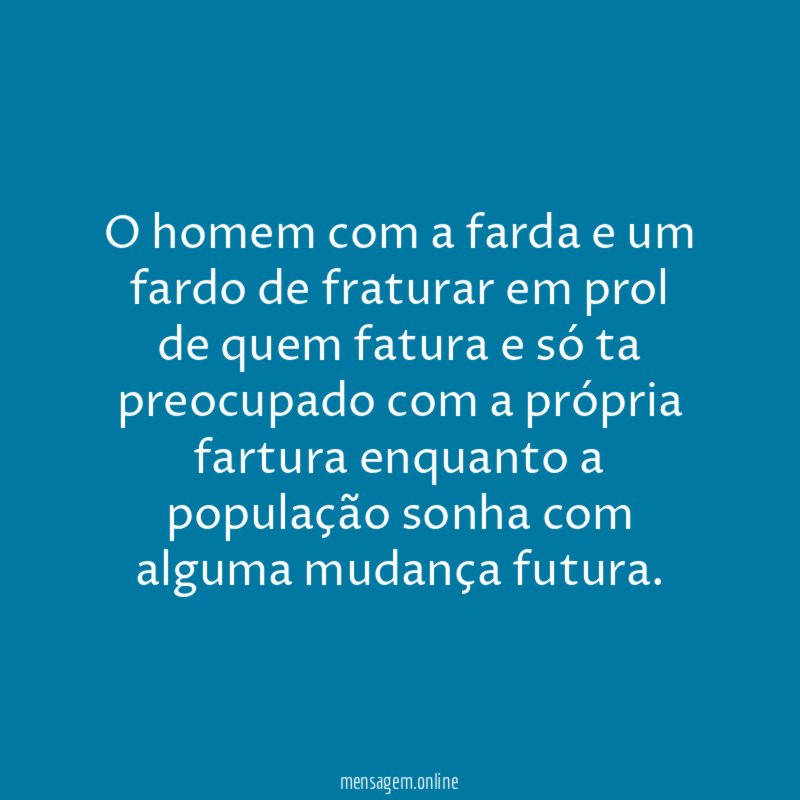 O homem com a farda e um fardo