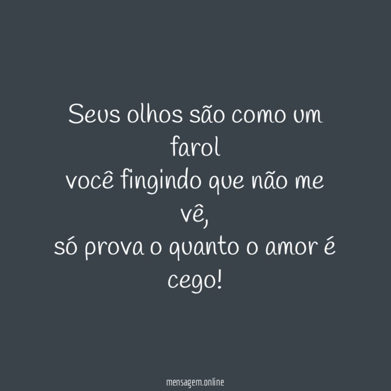 seus olhos são como um farol
