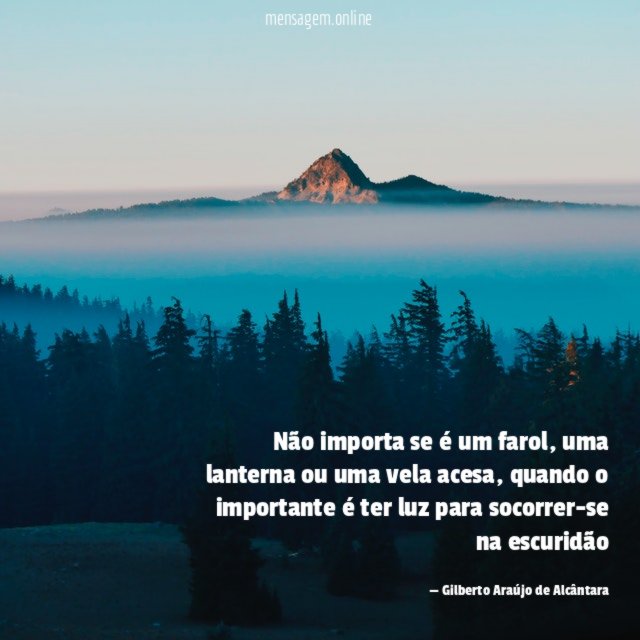 Não importa se é um farol