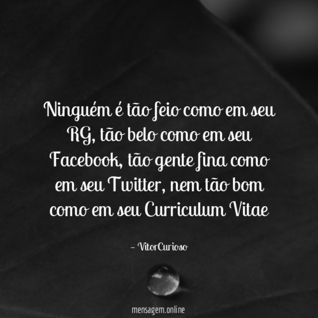 Ninguém é tão feio como em seu RG