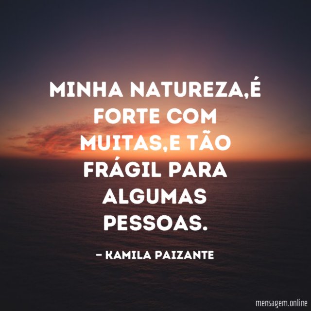 Minha natureza