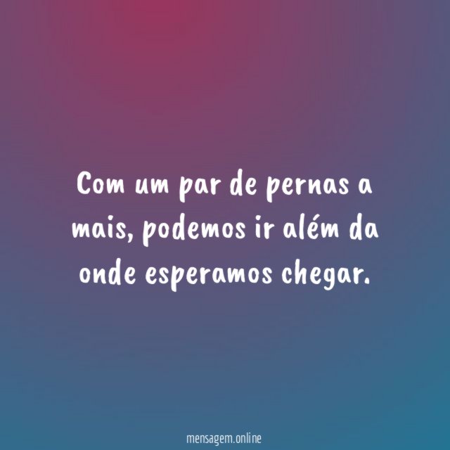 Com um par de pernas a mais