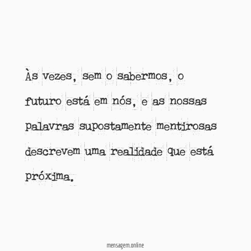 Às vezes