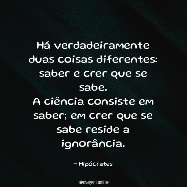 Há verdadeiramente duas coisas diferentes