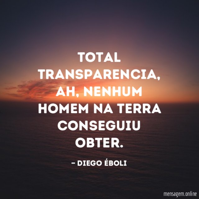 Total transparencia