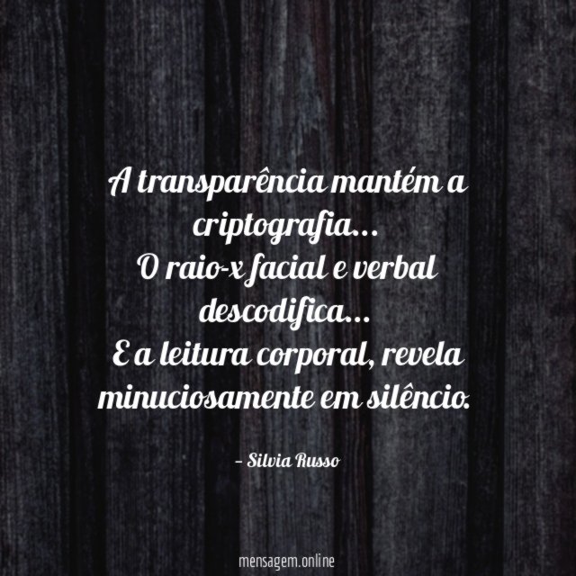 A transparência mantém a criptografia