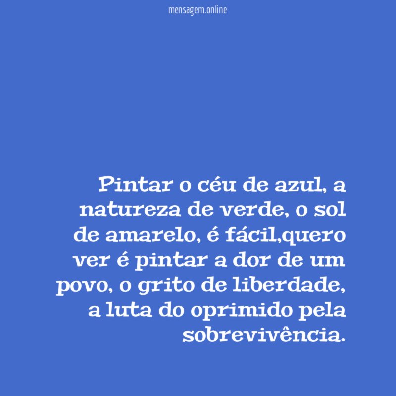 Pintar o céu de azul