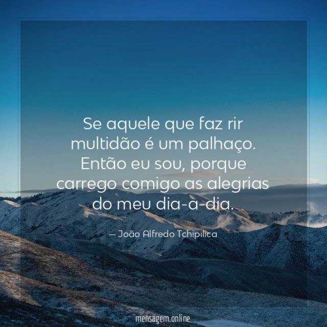 Se aquele que faz rir multidão é um palhaço