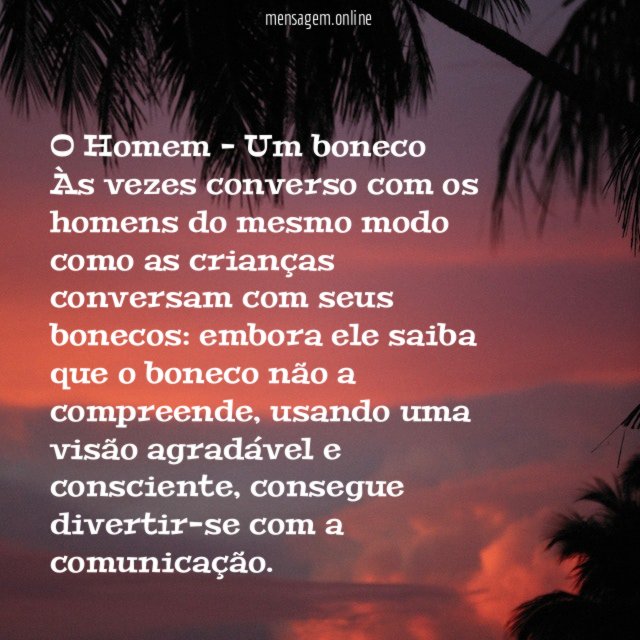 O Homem - Um boneco