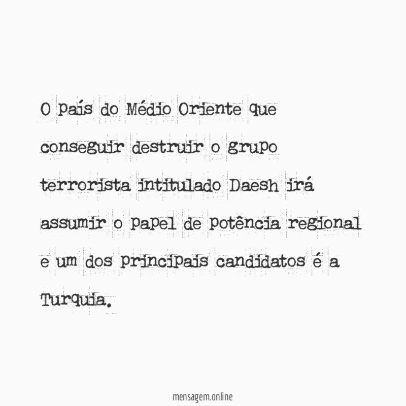 O país do Médio Oriente que conseguir destruir