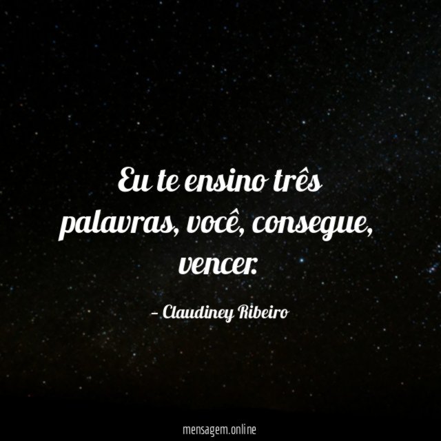 Eu te ensino três palavras