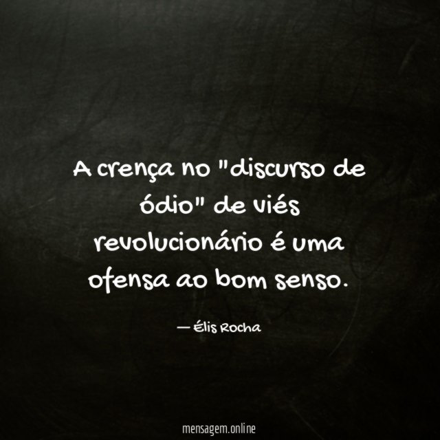 A crença no "discurso de ódio" de viés