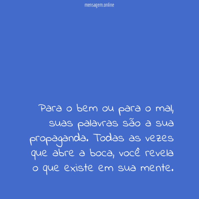 Para o bem ou para o mal