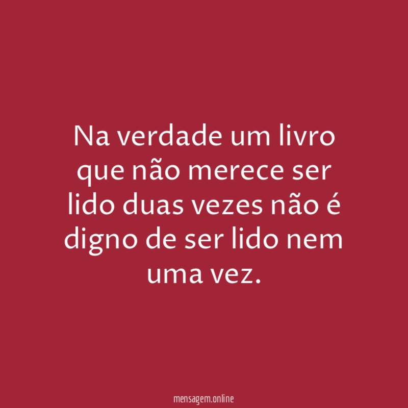 Na verdade um livro que não merece ser