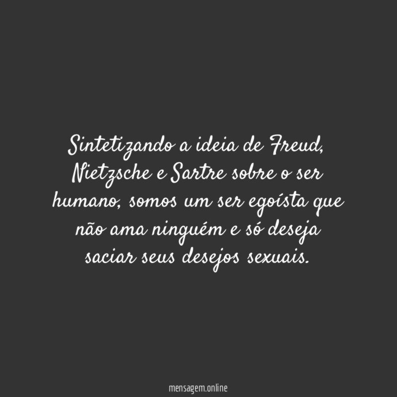 Sintetizando a ideia de Freud