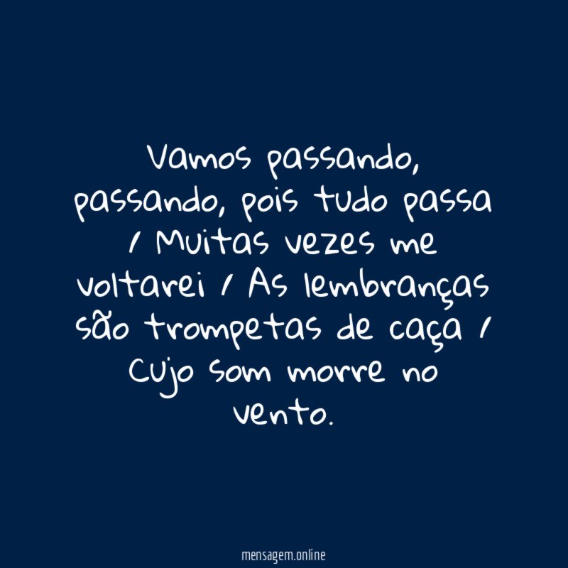 Vamos passando