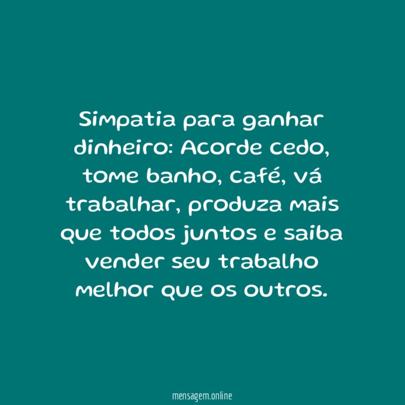 Simpatia para ganhar dinheiro
