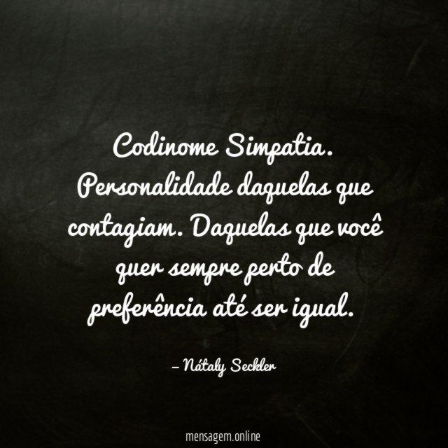 Codinome Simpatia
