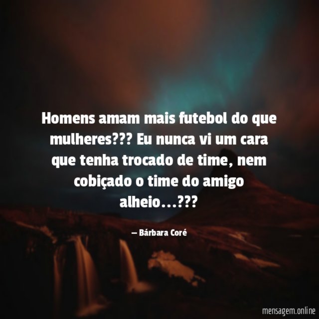 Homens amam mais futebol do que mulheres