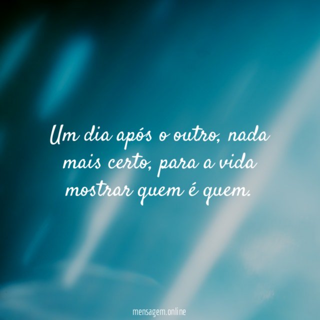 Um dia após o outro