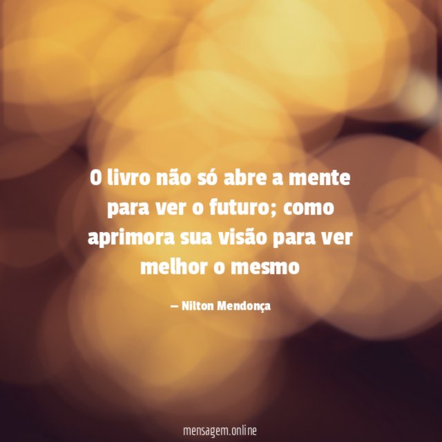 0 livro não só abre a mente para ver o futuro