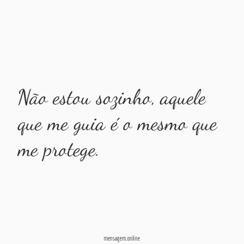Não estou sozinho
