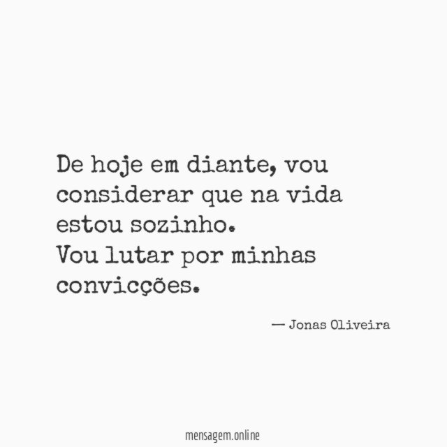 De hoje em diante