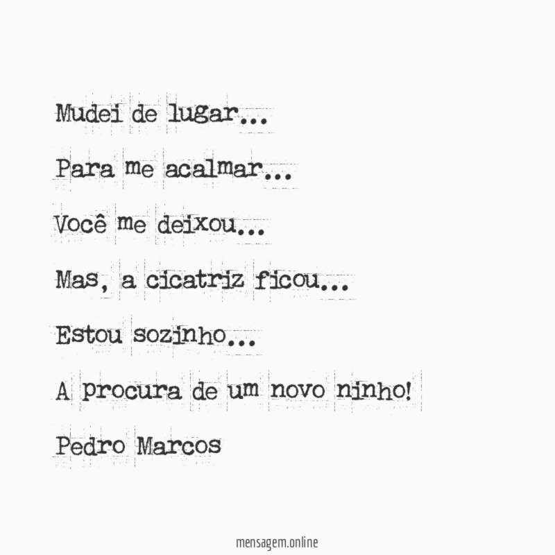 Mudei de lugar