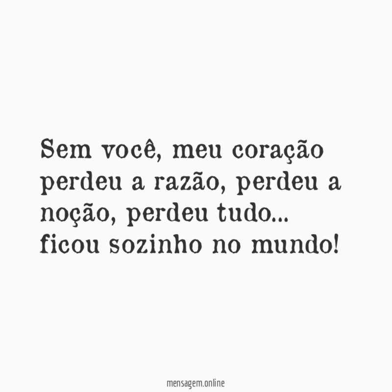 Sem você