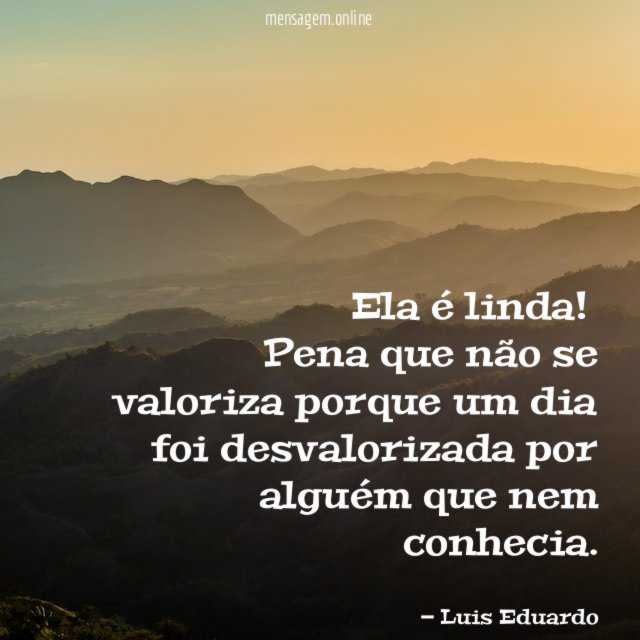 Ela é linda