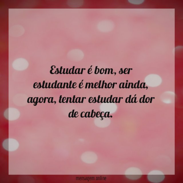estudar é bom