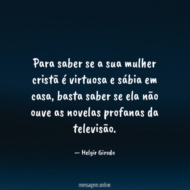 Para saber se a sua mulher cristã é
