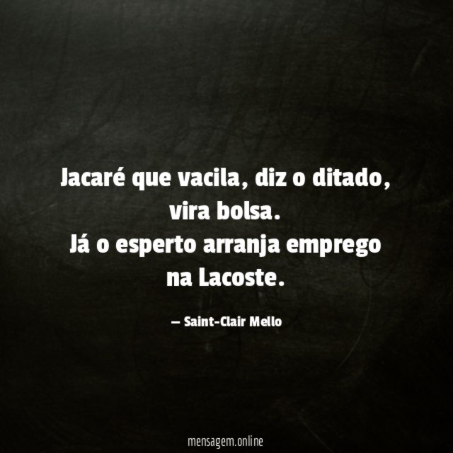Jacaré que vacila