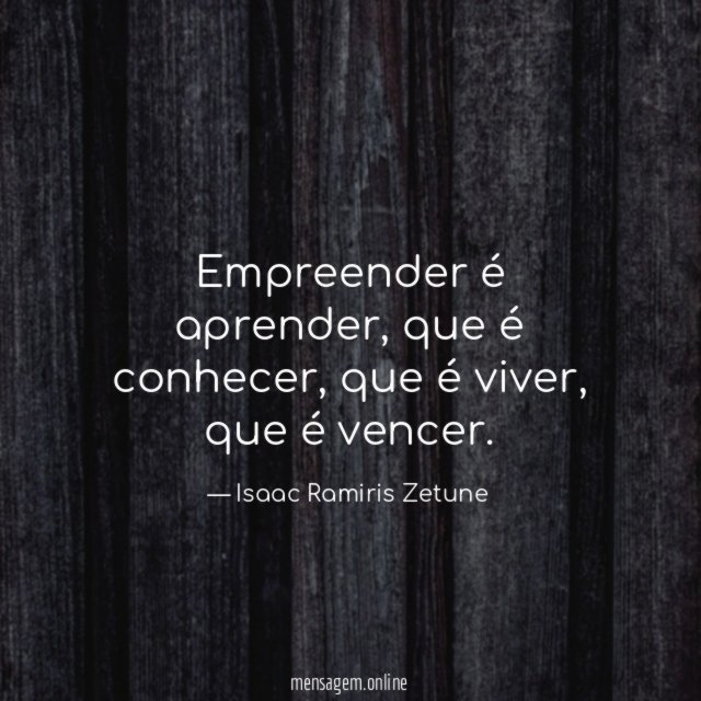 Empreender é aprender