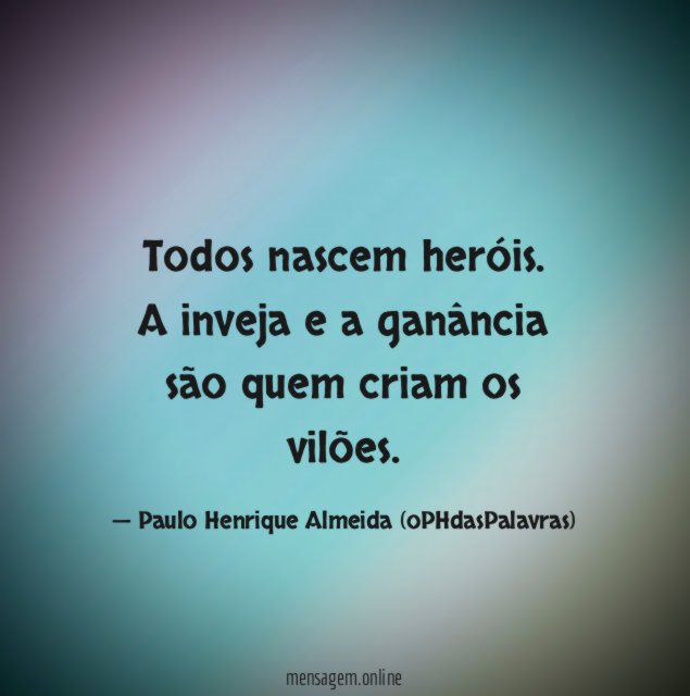 Todos nascem heróis