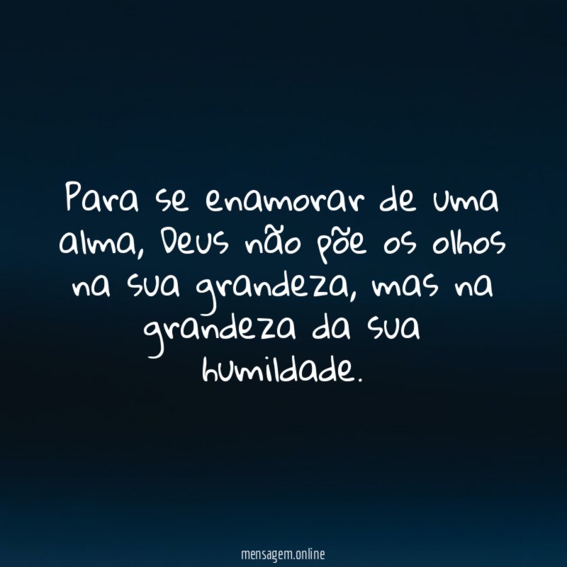 Para se enamorar de uma alma