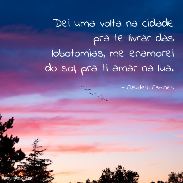 Dei uma volta na cidade pra te livrar das lobotomias