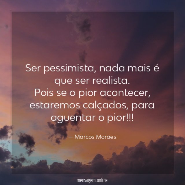 Ser pessimista
