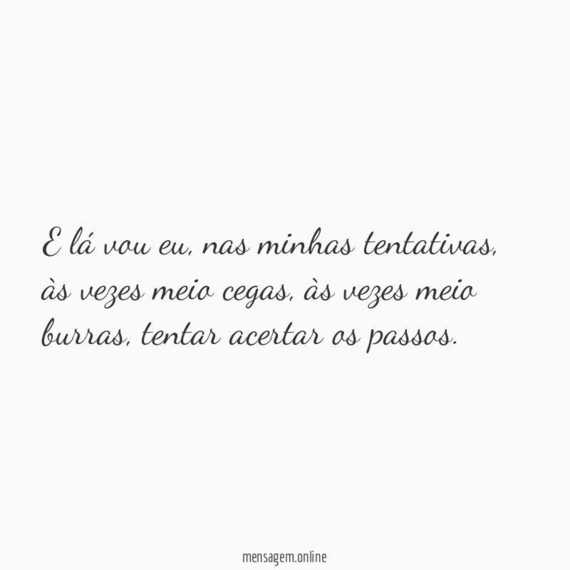 E lá vou eu
