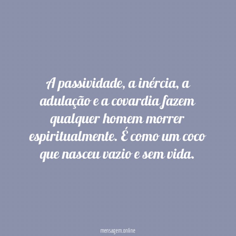A passividade