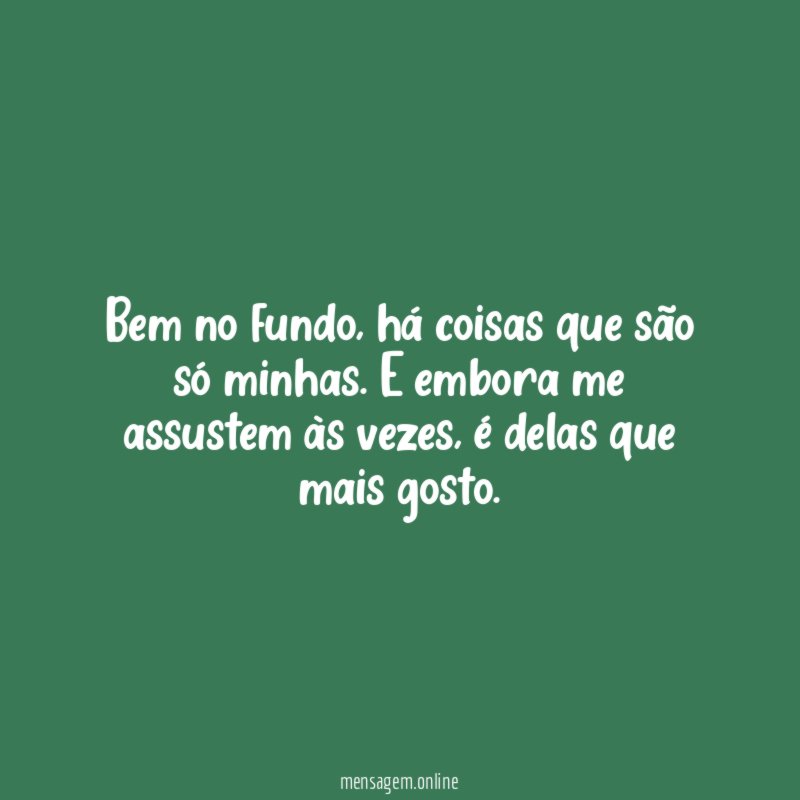Bem no fundo