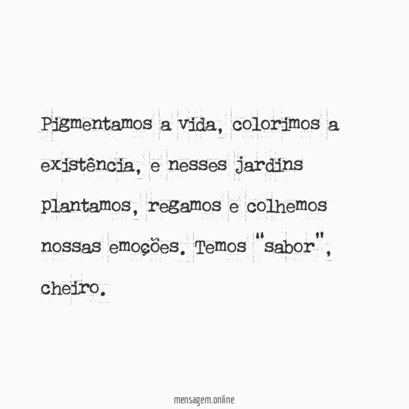 Pigmentamos a vida