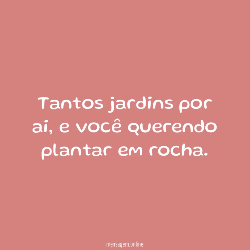 Tantos jardins por ai