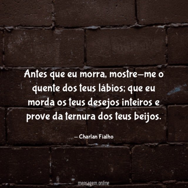 Antes que eu morra