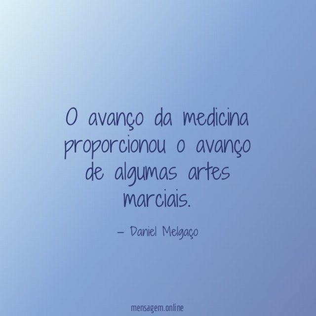 O avanço da medicina proporcionou o avanço de