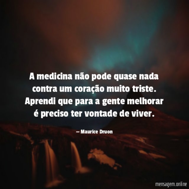 A medicina não pode quase nada contra um
